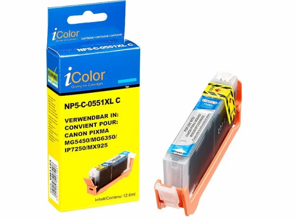 IColor Tintenpatrone ColorPack Canon (ersetzt PGI-550 BK / CLI-551 BK/C/M/Y) 5