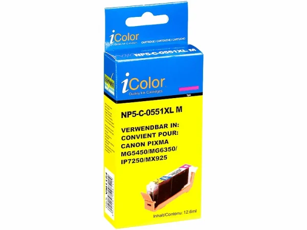 IColor Tintenpatrone ColorPack Canon (ersetzt PGI-550 BK / CLI-551 BK/C/M/Y) 15