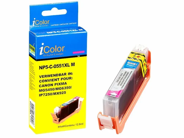 IColor Tintenpatrone ColorPack Canon (ersetzt PGI-550 BK / CLI-551 BK/C/M/Y) 6
