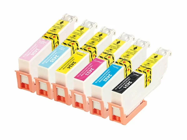 IColor ColorPack Für Epson (ersetzt T2438 / 24XL), BK/C/M/Y/LC/LM 1