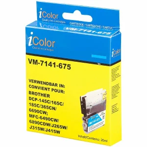 IColor ColorPack Für Brother (ersetzt LC980/LC1100), BK/C/M/Y 23
