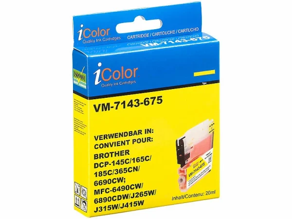 IColor ColorPack Für Brother (ersetzt LC980/LC1100), BK/C/M/Y 10