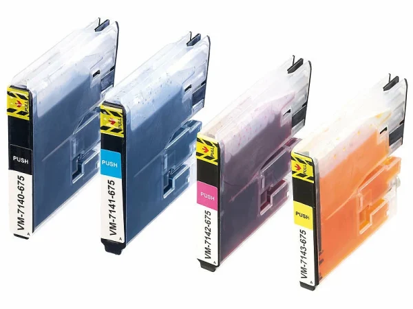 IColor ColorPack Für Brother (ersetzt LC980/LC1100), BK/C/M/Y 1