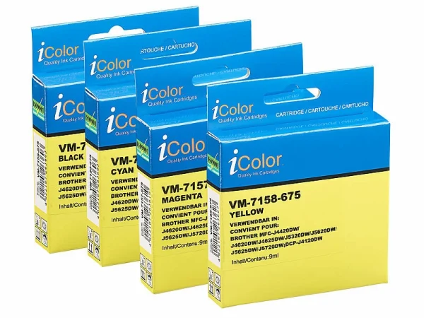 IColor Colorpack Für Brother (ersetzt LC-223), BK/C/M/Y 4