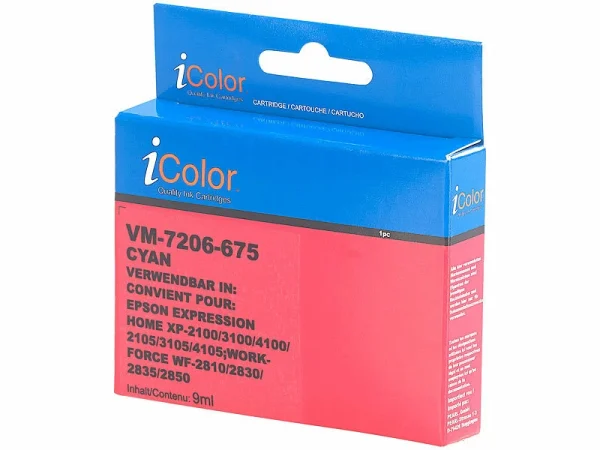 IColor Tinten-Patronen-Pack Für Epson-Drucker (ersetzt C13T03A24010 / 603XL) 12