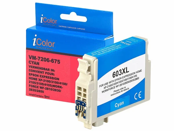 IColor Tinten-Patronen-Pack Für Epson-Drucker (ersetzt C13T03A24010 / 603XL) 8
