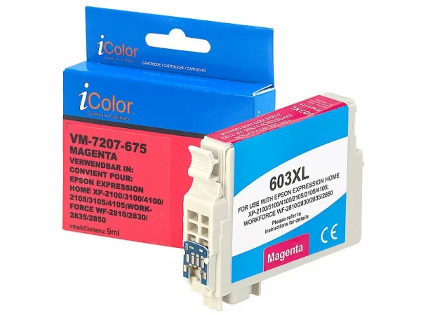 IColor Tinten-Patronen-Pack Für Epson-Drucker (ersetzt C13T03A24010 / 603XL) 9