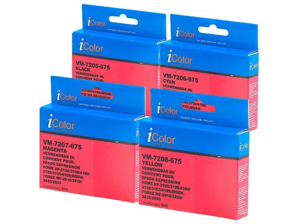 IColor Tinten-Patronen-Pack Für Epson-Drucker (ersetzt C13T03A24010 / 603XL) 4